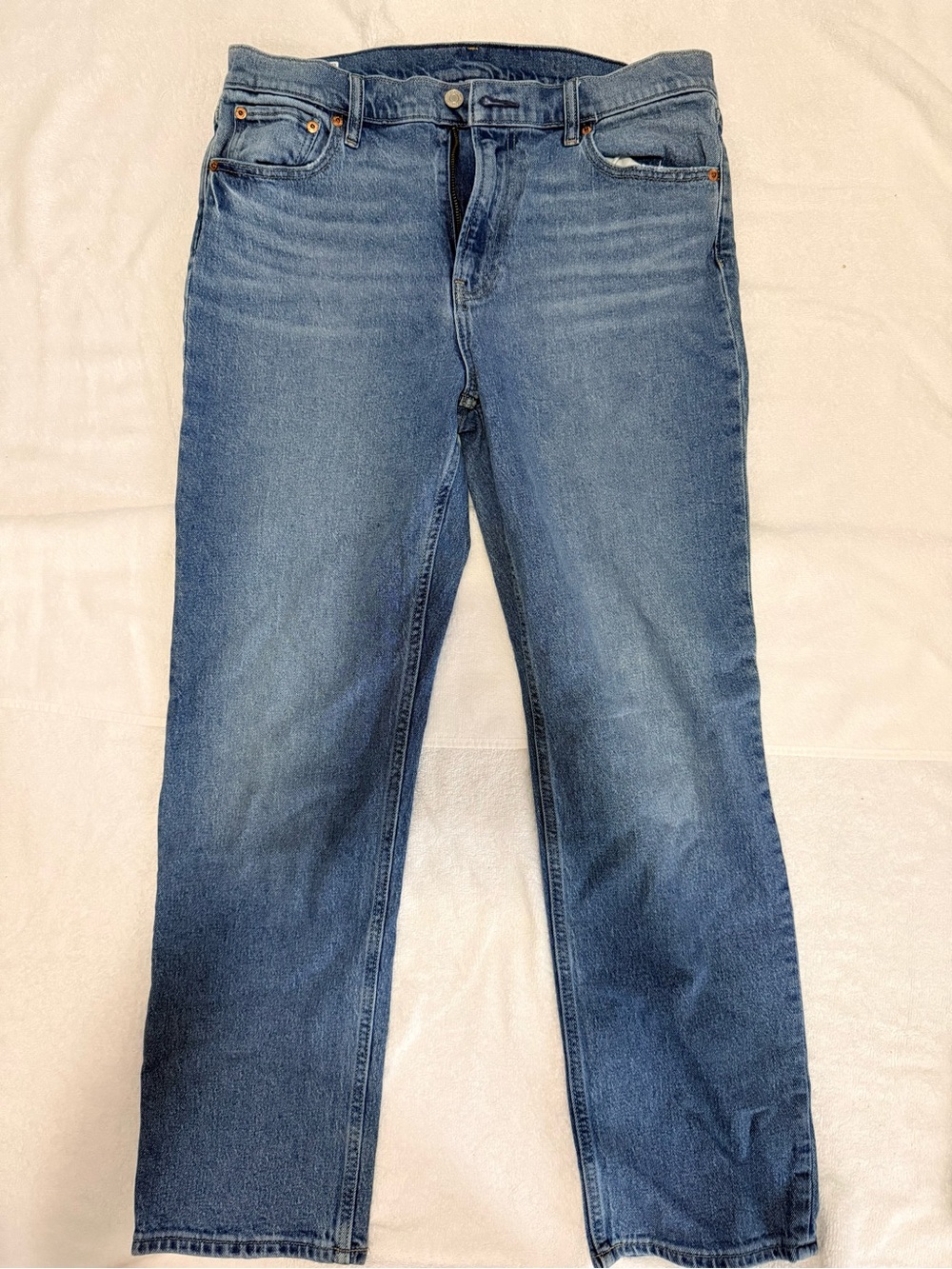 GAP Women's Straight Leg Jeans - Medium Blue Wash